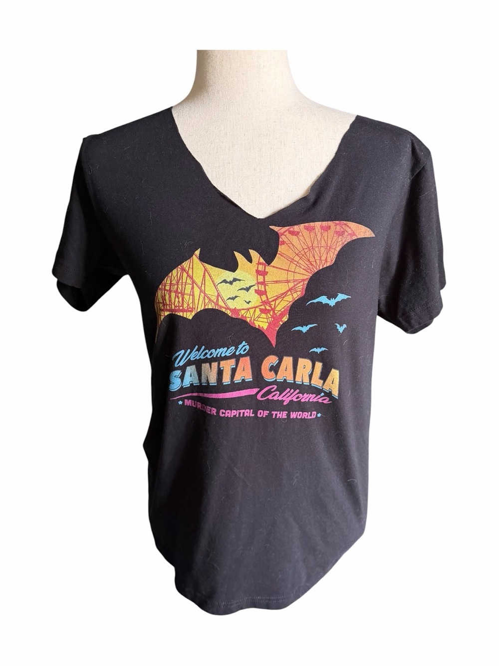 Chive tee-black short sleeve tee-welcome to Santa Carla-size small